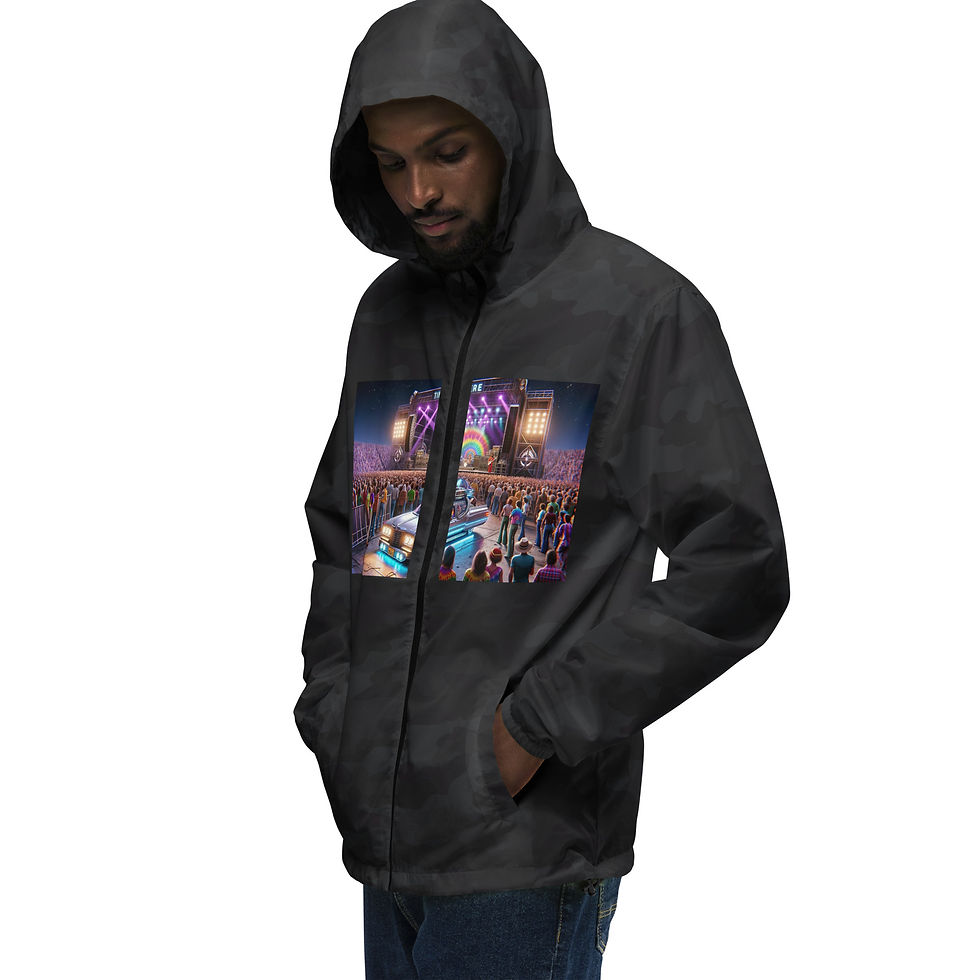 Thumbnail: Unisex lightweight zip up windbreaker