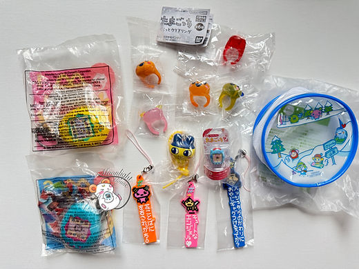 Tamagotchi Characters Mascot Rings Charm Pouch Keychain Bandai