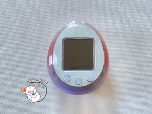 CUSTOM: Tamagotchi ID L 15th Anniversary Glitter Pink White Shell
