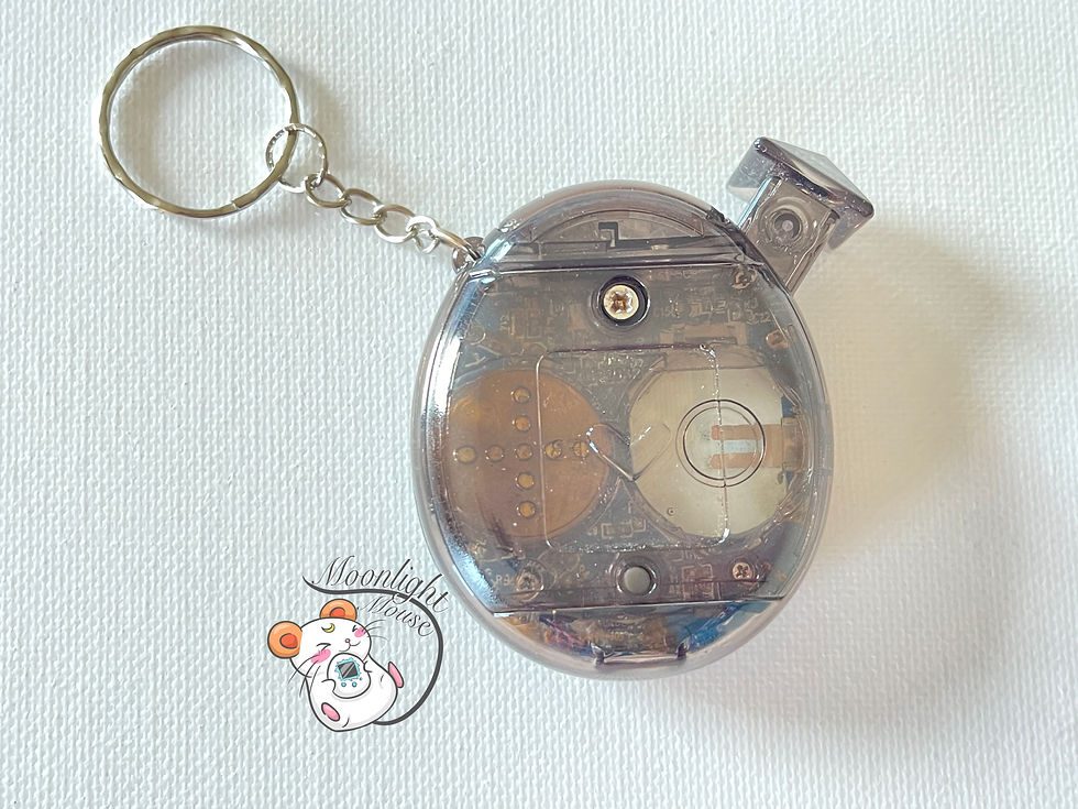 Thumbnail: CUSTOM: Tamagotchi Connection v5 Familitchi Transparent Black Disco