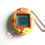 Thumbnail: Tamagotchi Connection V1 Plus Yellow Orange Stripe TMGC Bandai Japan 2004