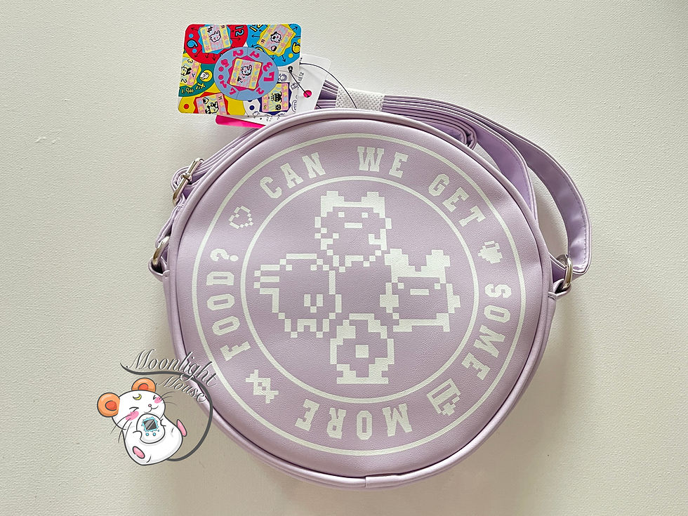 Thumbnail: Tamagotchi x Pink Latte White Black Purple Crossbody Bag Bandai Japan 2023
