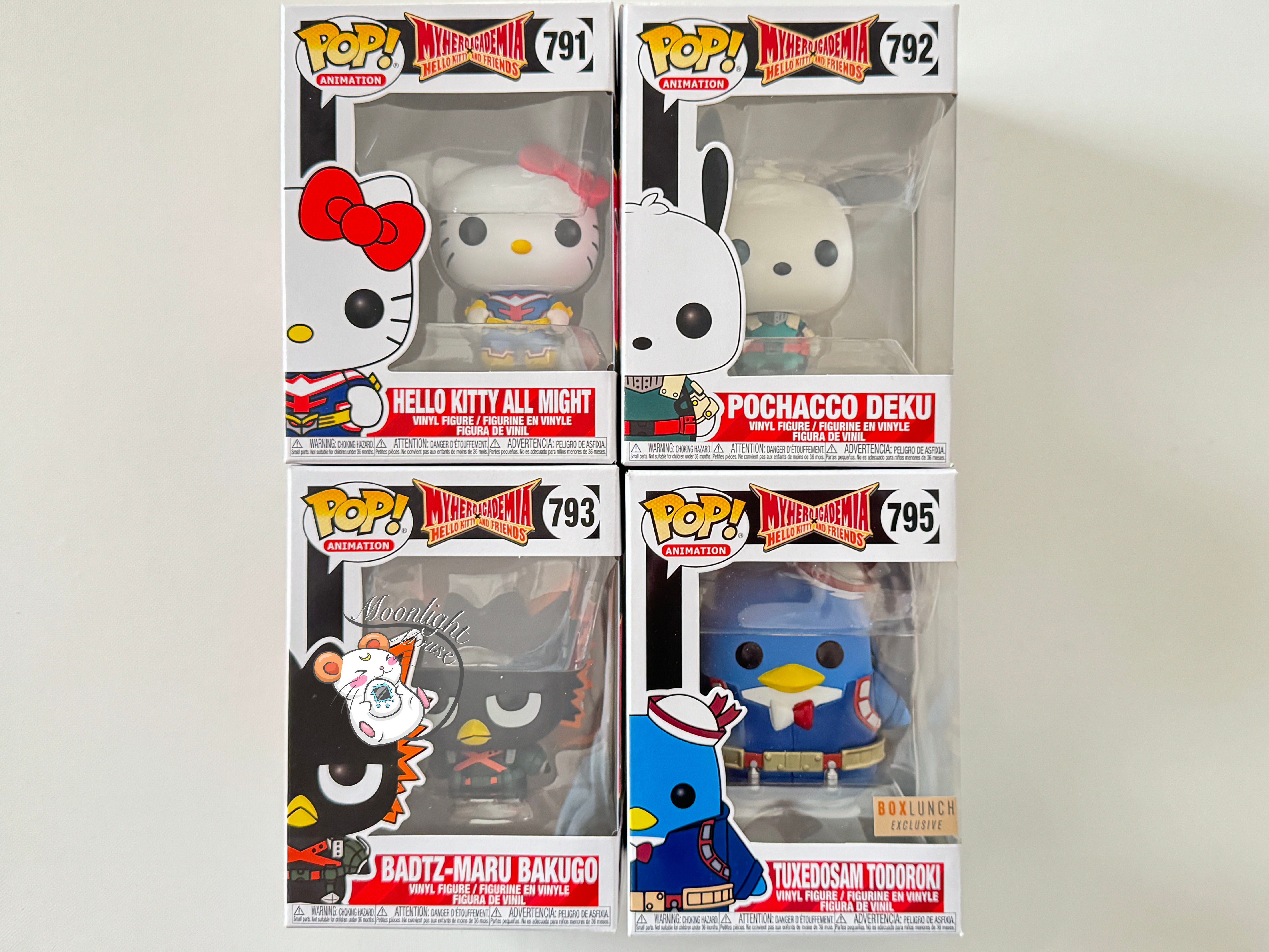 Funko Pop Lot My Hero Academia Hello Kitty Friends Deku All Might Bakugo Todorok