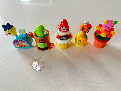 Lot Tamagotchi Figure Stamp Mametchi Kutchipatchi Ichigotchi