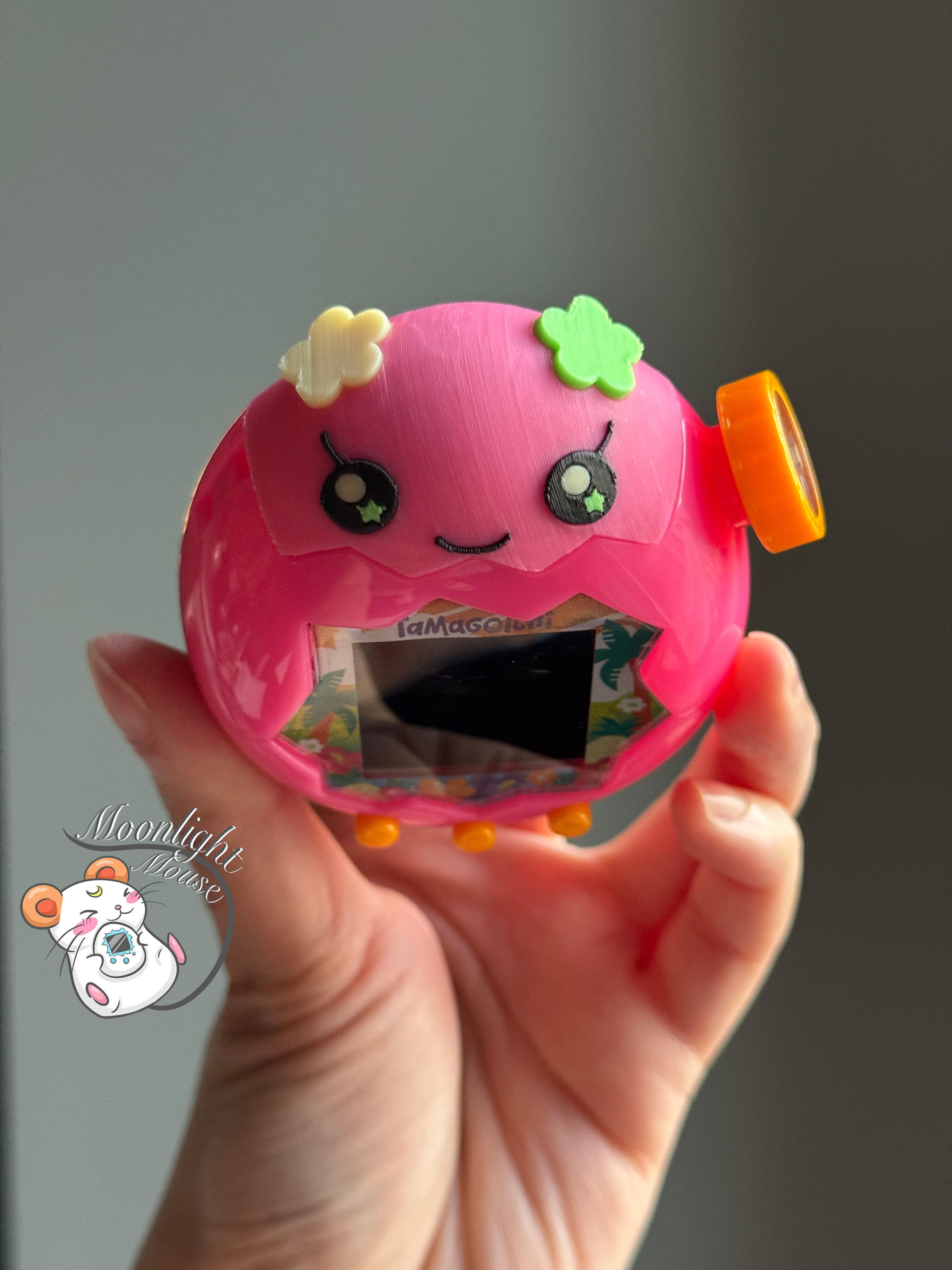 Tamagotchi Paradise Star Hot Pink Violetchi 3D Print Top Cover