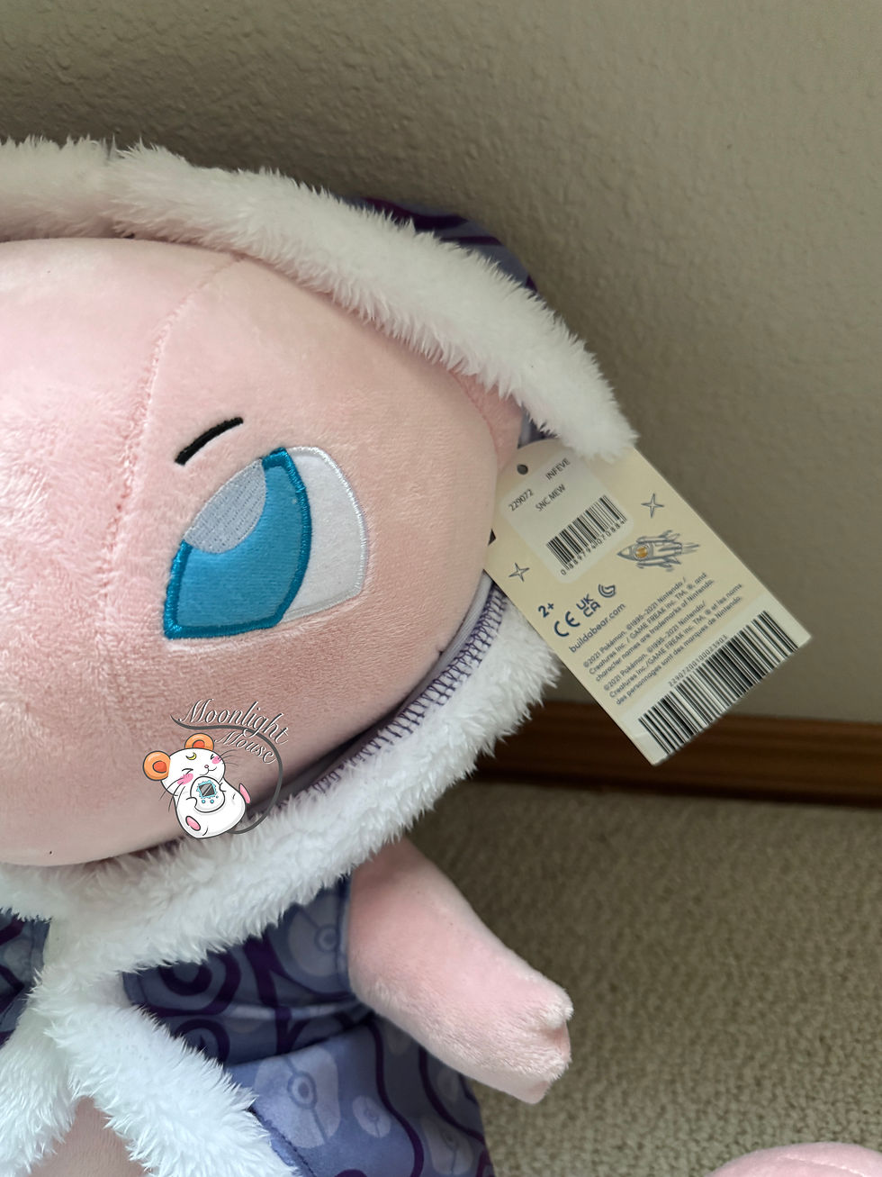 Thumbnail: BAB Pokemon Build a Bear Mew 14in Plushie 2021 Bundle Sound Beating Heart
