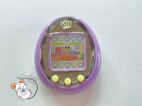 Tamagotchi iD Lovely Melody Crown Gold Purple Bandai Japan 2009