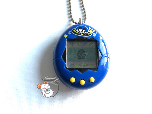 Tamagotchi Original Gen 2 P2 Blue Spaceship Bandai Japan 1997