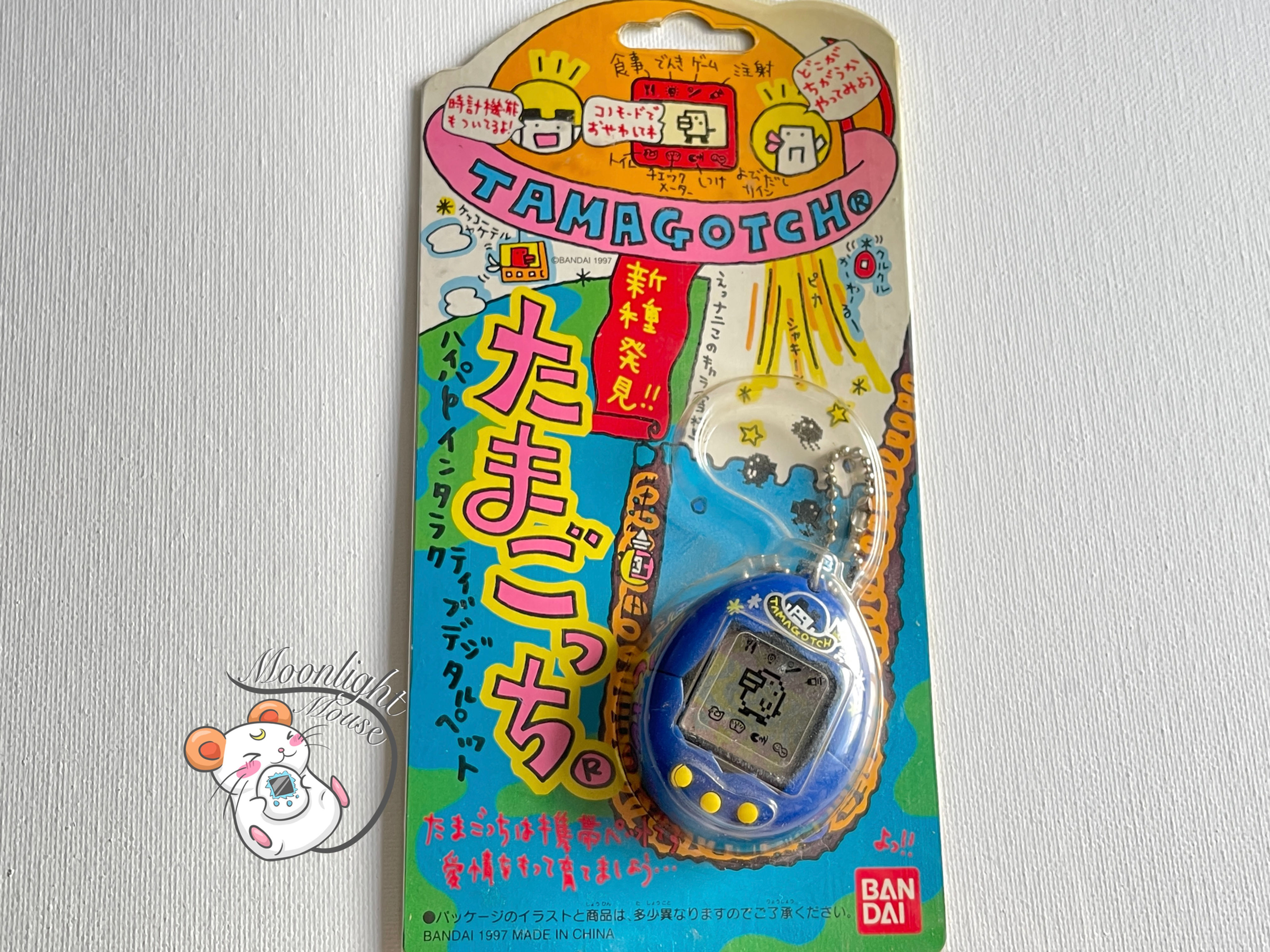 Tamagotchi Original Gen 2 P2 Blue Spaceship Bandai Japan 1997