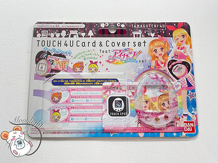 Tamagotchi 4U Aikatsu Faceplate Cover Touch Card Pink Bandai Japan