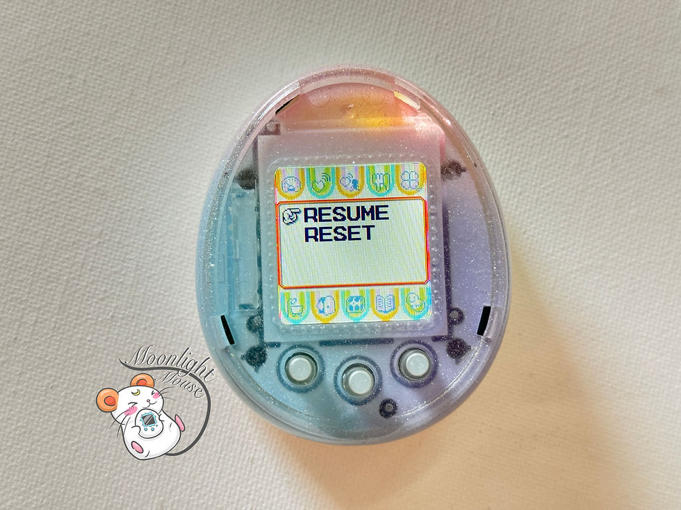CUSTOM: Tamagotchi 4U English Pink Blue Purple Pastel Glitter Bandai Japan 2014
