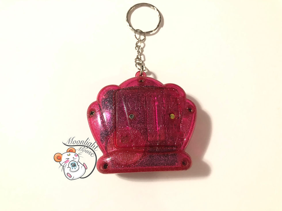 Thumbnail: Little Mermaid Transparent Pink Tamagotchi Virtual Giga Pet 1998