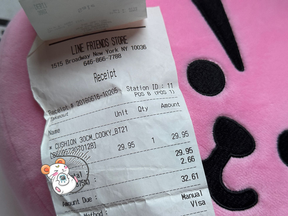 Thumbnail: BTS Line Friends Cooky Jungkook Official BT21 Pillow Pink Plush Cushion 16in