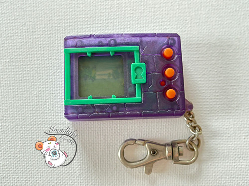 Lot Digimon Transparent Purple Green Brown Brick Virtual Pet