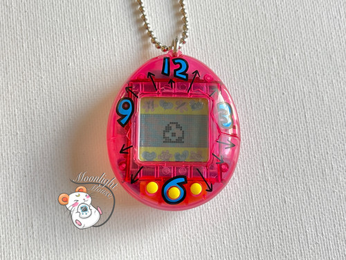 Tamagotchi Original Gen 1 P1 Transparent Pink Bandai Japan 1996