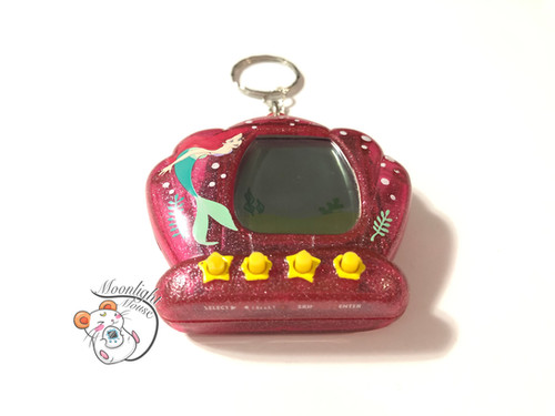 Little Mermaid Transparent Pink Tamagotchi Virtual Giga Pet 1998