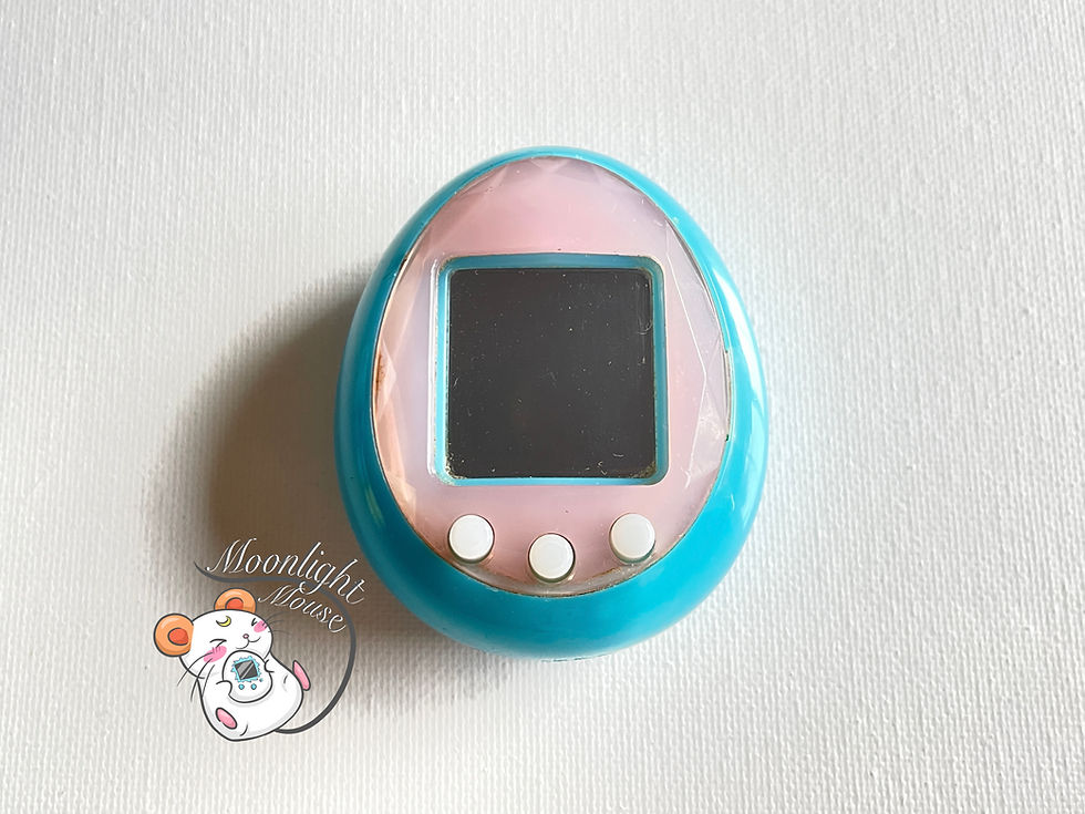 Thumbnail: Tamagotchi iD Milky Pink & Blue Bandai Japan 2009