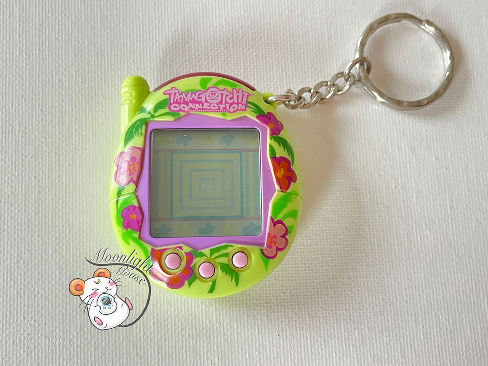 Tamagotchi Connection v3 English Green Hibiscus Flowers Tropical 2005