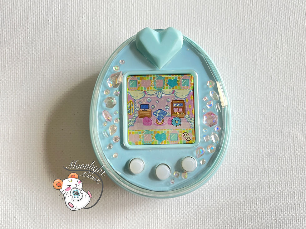 Tamagotchi P's Blue English Bandai Japan 2012 | Moonlight Mouse