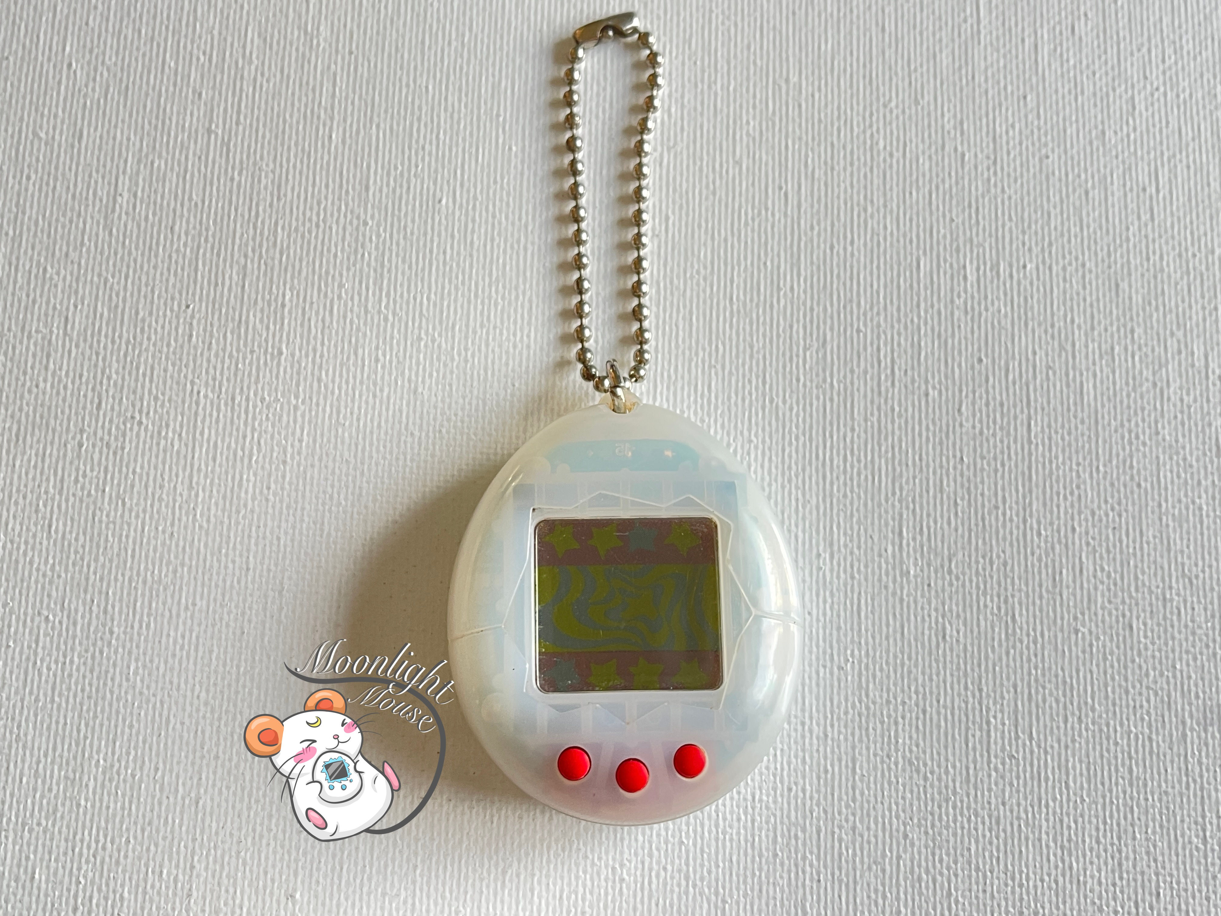 Tamagotchi Original Gen 2 P2 Transparent Clear White Bandai Japan 1997
