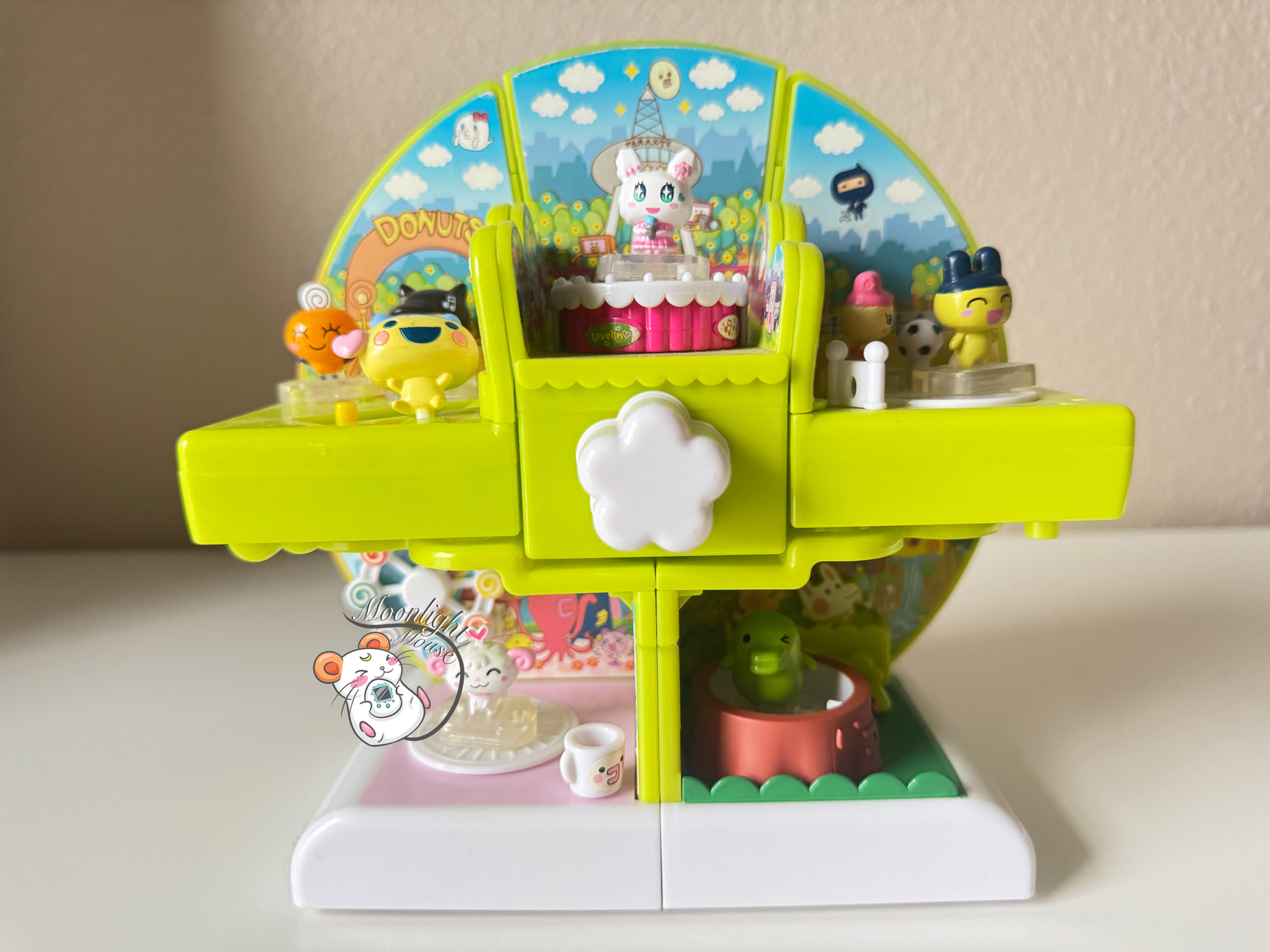 Tamagotchi Playset Donut Park Tama TV Amusement Theme Earth Bandai Japan 2012