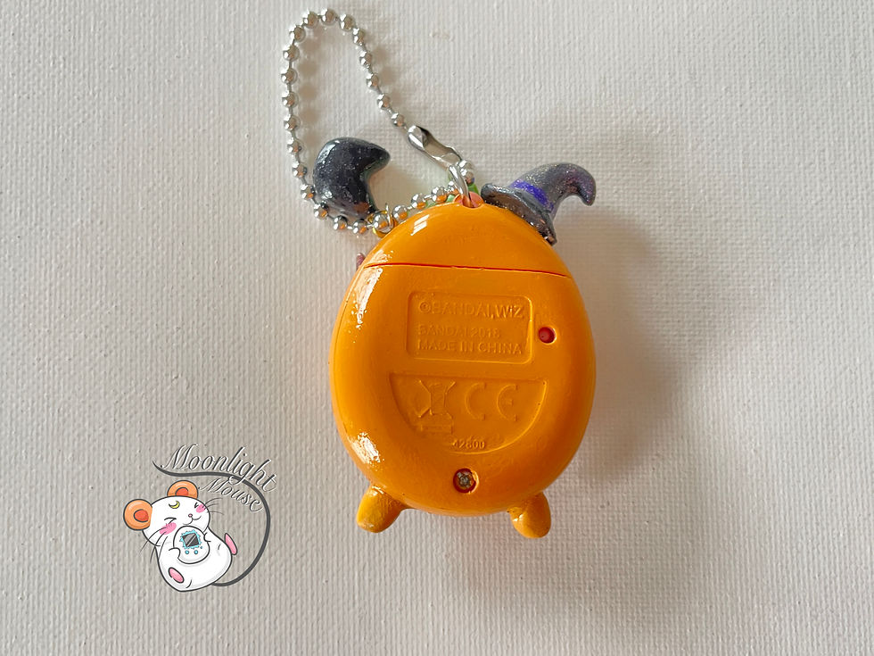 Thumbnail: CUSTOM: Tamagotchi Original Gen 2 P2 Orange Pumpkin Witch 3D Art