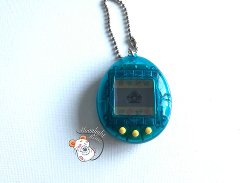 Tamagotchi Original Gen 1 P1 Transparent Blue Bandai Japan 1996