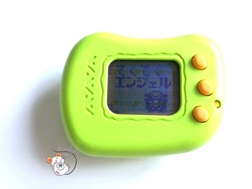 Thumbnail: Tamagotchi Hudson Teku Teku Pocket Angel Green Pedometer Virtual Pet 1998