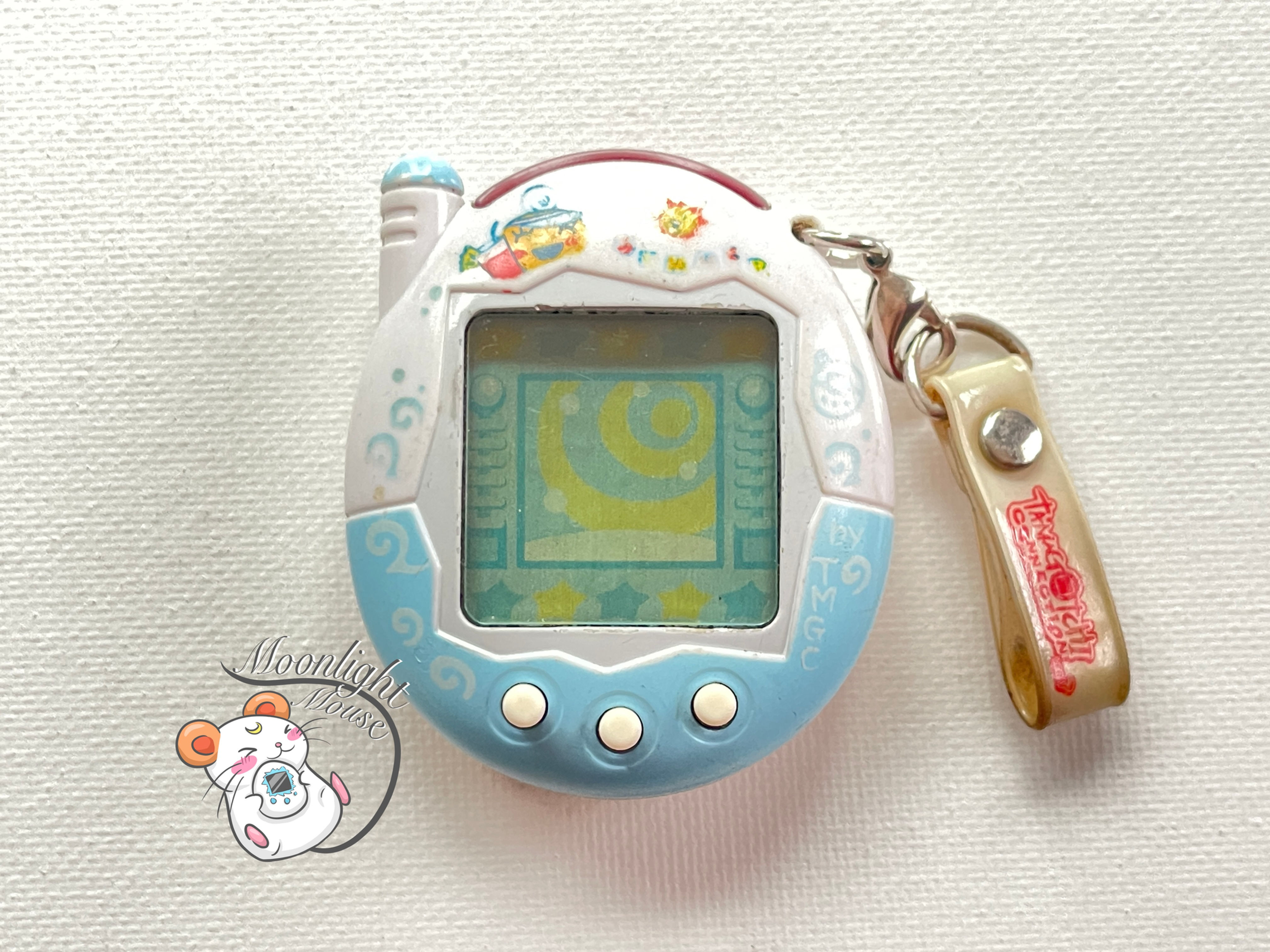 Tamagotchi Connection v3 English Memetchi Summer Time Blue Singapore 2005