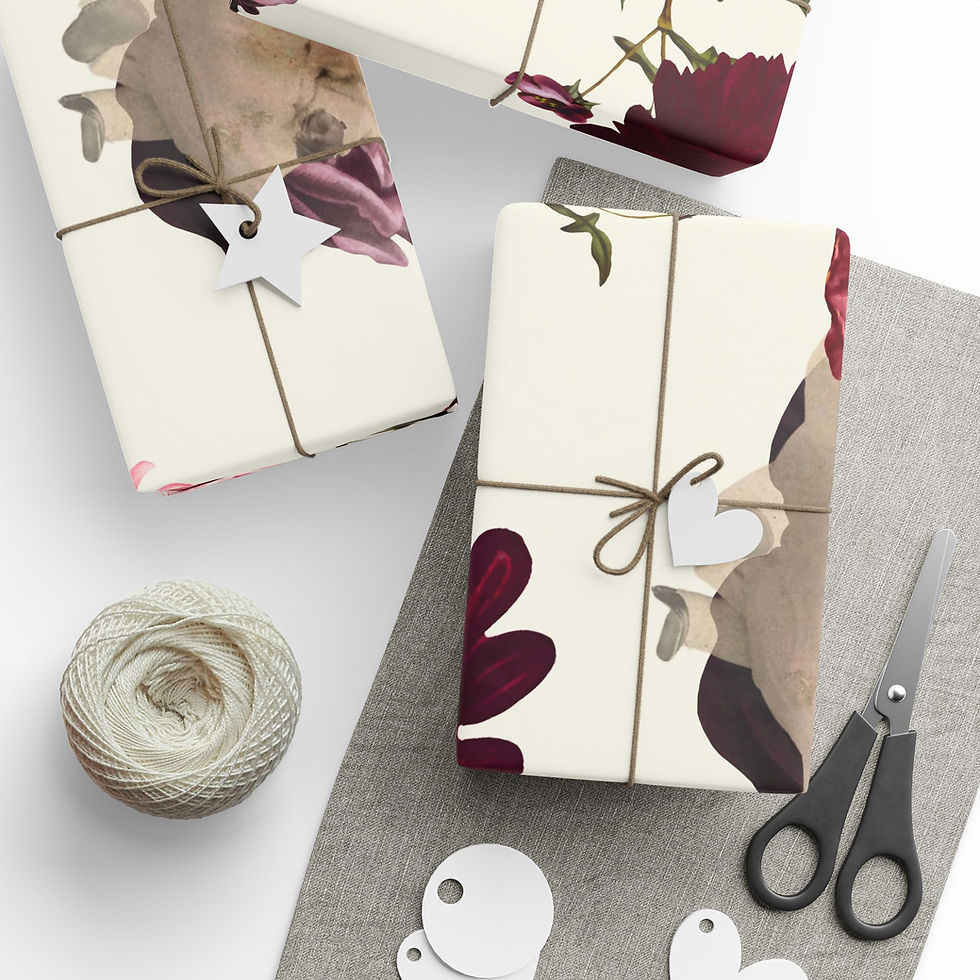 Thumbnail: Baby's Breath Cream Gift Wrap