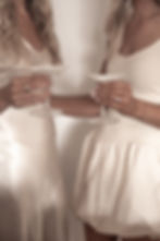 bridesmaids toasting
