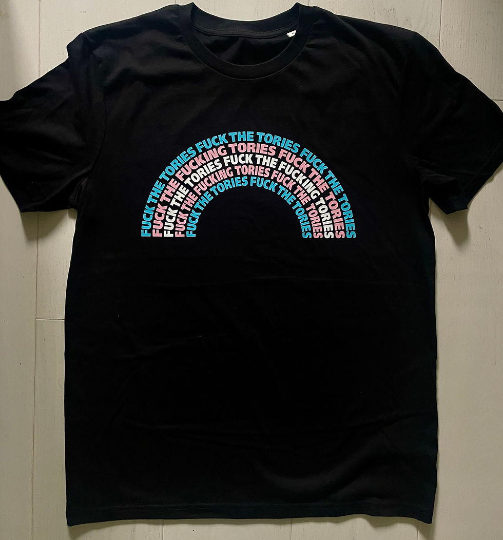 Thumbnail: Fuck the Fucking Tories Trans Rights T-shirt