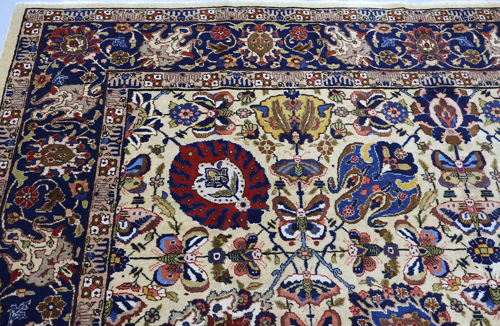 Thumbnail: Antique Persian Tabriz carpet -size lenght 314cm -10ft x width 227cm-7.4ft .