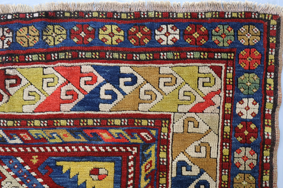 Thumbnail: Antique Caucasian Kazak rug -Size 188cmx113cm
