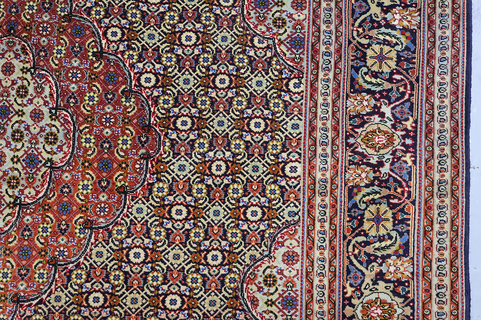 Thumbnail: Persian part silk Tabriz rug