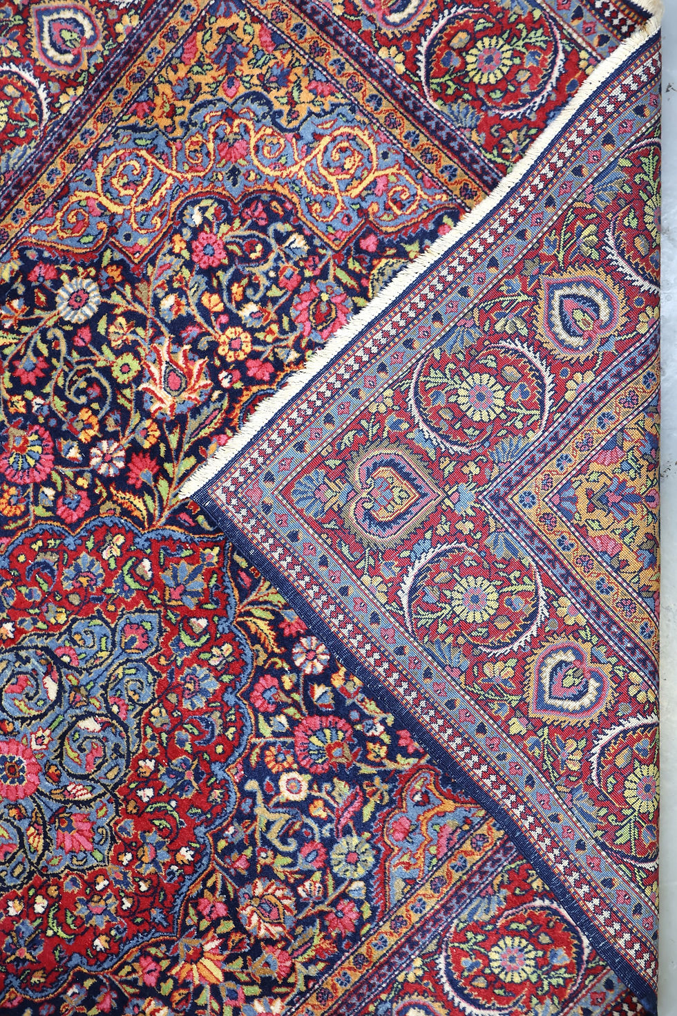 Thumbnail: Fine Persian Kurk Kashan Rug