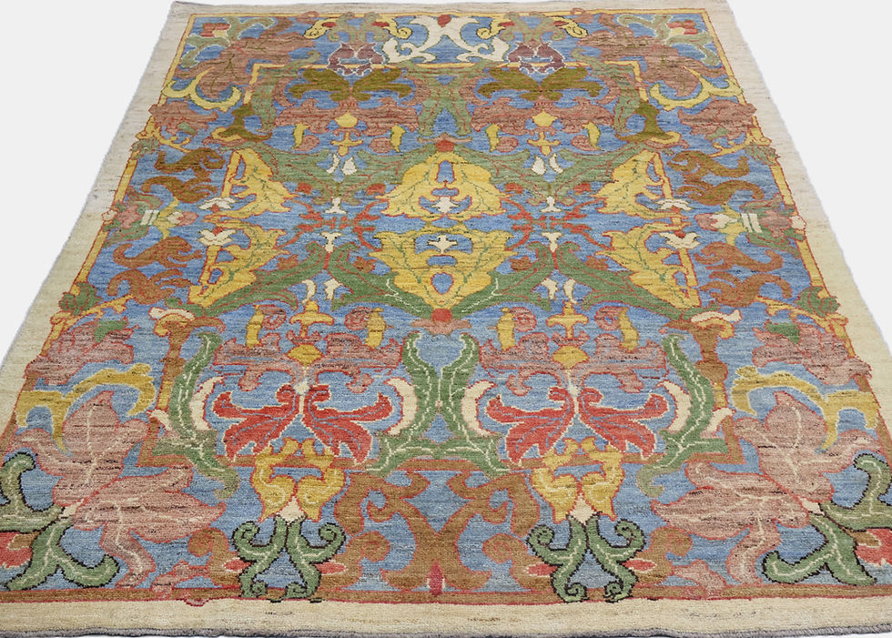Thumbnail: Art and craft design carpet -Size 307cm-10ft x 243cm -7.9ft .