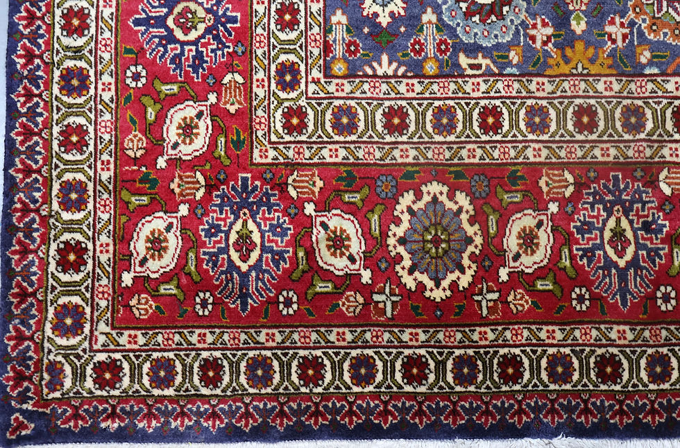 Thumbnail: Persian Tabriz carpet 388cm -12.7ft x width 293cm-9.6ft .