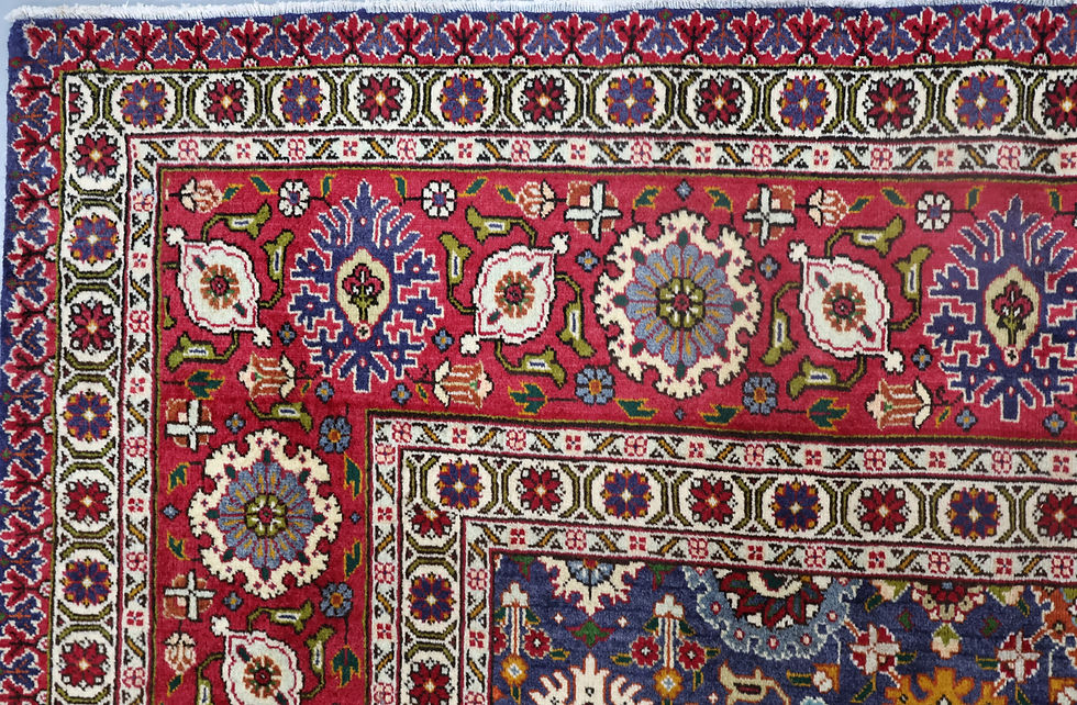 Thumbnail: Persian Tabriz carpet 388cm -12.7ft x width 293cm-9.6ft .