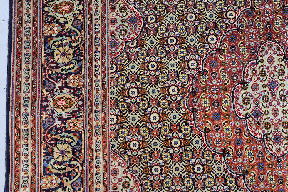 Thumbnail: Persian part silk Tabriz rug