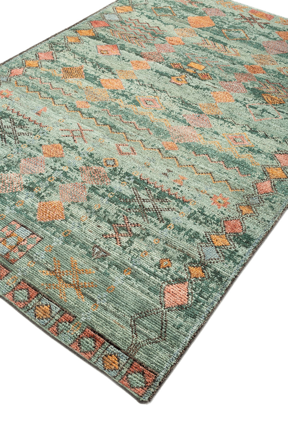 Thumbnail: Hand made knotted wool carpet
