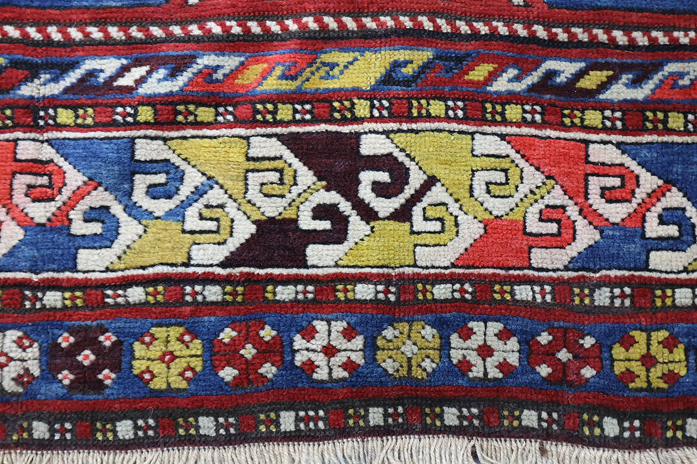 Thumbnail: Antique Caucasian Kazak rug -Size 188cmx113cm