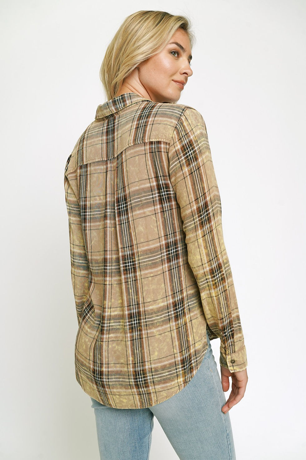 Thumbnail: Acid Wash Plaid Shirt