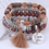 Thumbnail: Bohemian Multicolor Crystal Beads Bracelets