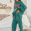 Thumbnail: Terry Raw Edge Low Crotch Joggers Sweatpants