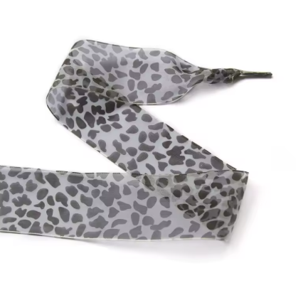 Thumbnail: Widen Leopard Chiffon Organza Shoelaces