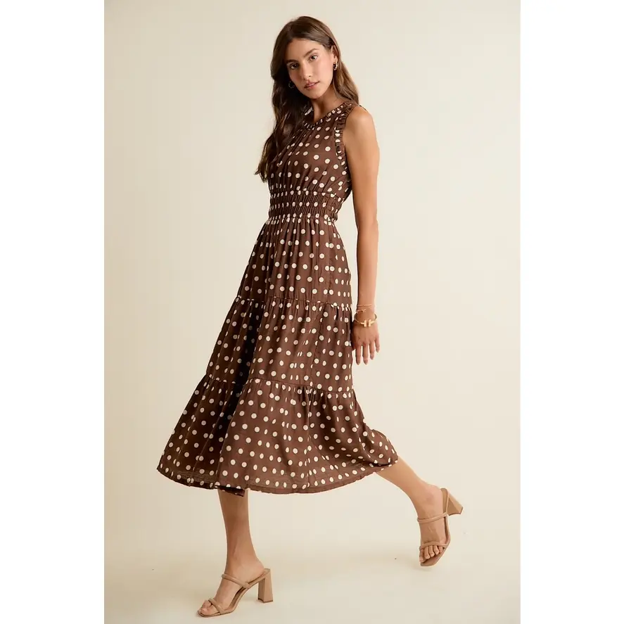 Thumbnail: Polka Dot Sleeveless Dress