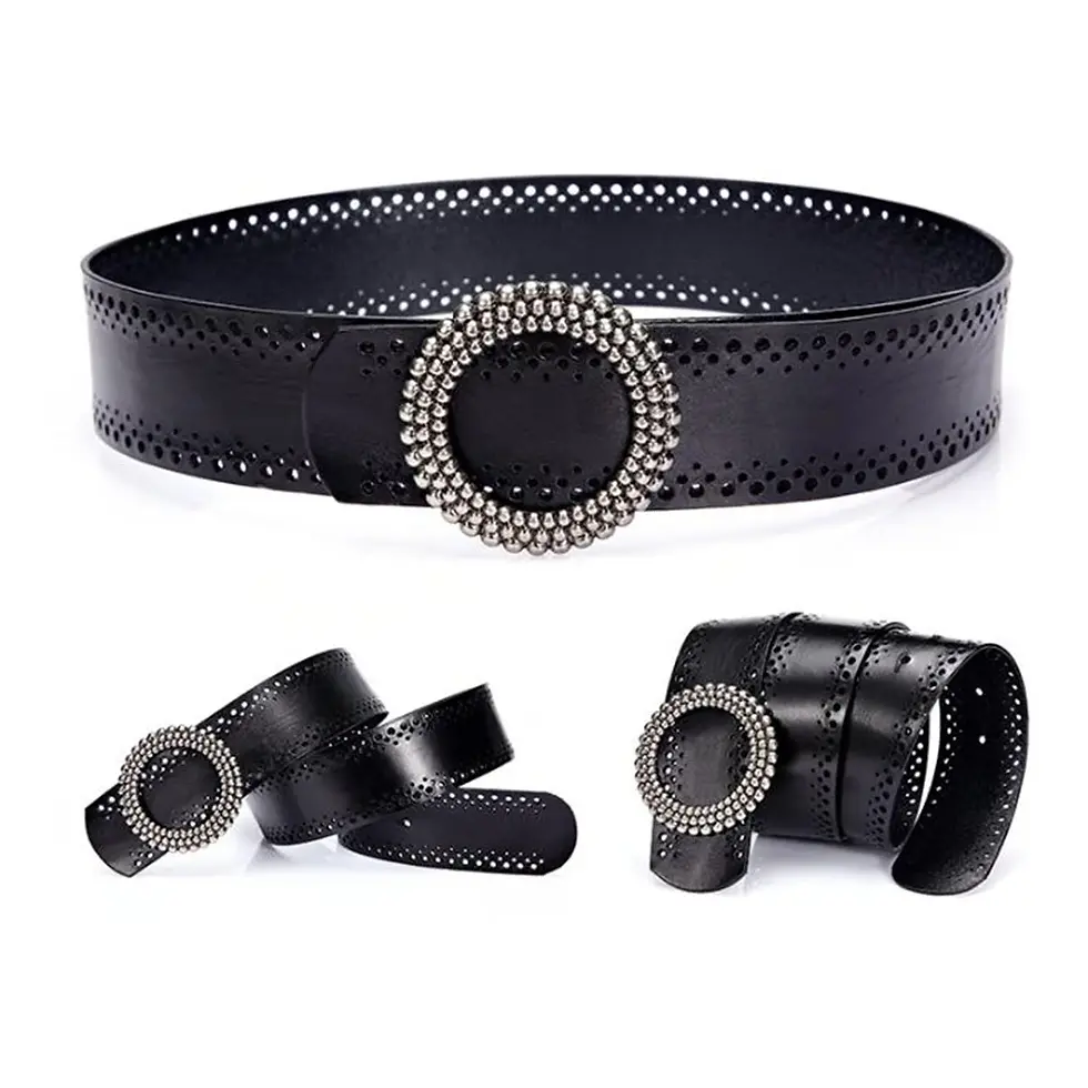 Black Women Belt No Hole