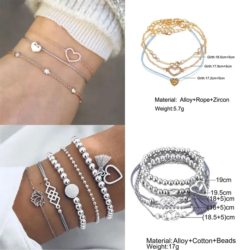 Boho Geometric Bracelet & Bangle Sets