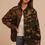 Thumbnail: Camo & Leopard Button Up Twill Jacket